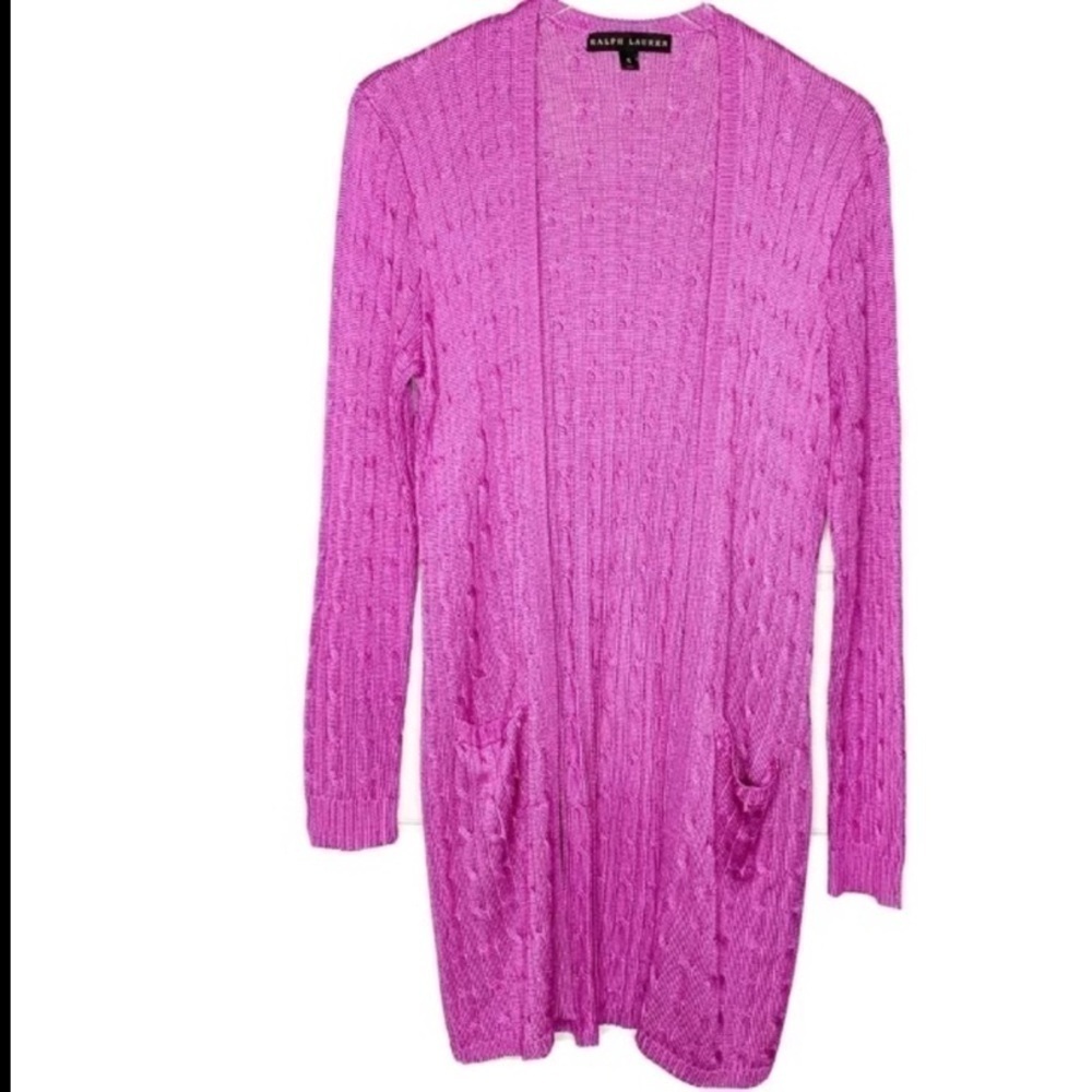 Ralph Lauren black label silk cardigan​​​​​​​​​​​​​​​​​​